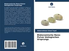 Capa do livro de Biokeramische Nano-Pulver biologischen Ursprungs 