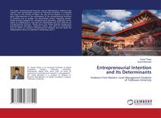 Buchcover von Entrepreneurial Intention and Its Determinants
