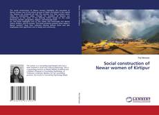 Capa do livro de Social construction of Newar women of Kirtipur 