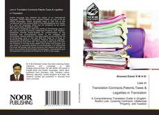 Buchcover von Law in Translation:Contracts,Patents,Taxes & Legalities in Translation