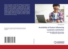 Buchcover von Availability of factors influencing customers satisfaction