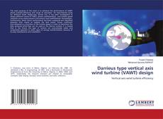 Capa do livro de Darrieus type vertical axis wind turbine (VAWT) design 
