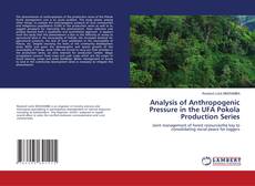Buchcover von Analysis of Anthropogenic Pressure in the UFA Pokola Production Series