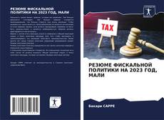 Buchcover von РЕЗЮМЕ ФИСКАЛЬНОЙ ПОЛИТИКИ НА 2023 ГОД, МАЛИ
