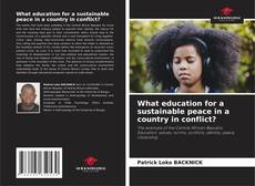 Borítókép a  What education for a sustainable peace in a country in conflict? - hoz