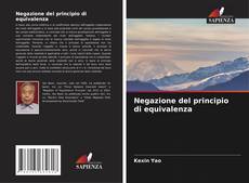 Capa do livro de Negazione del principio di equivalenza 