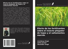 Copertina di Efecto de los fertilizantes sobre el insecto plegador de hojas y el saltamontes marrón