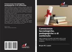 Capa do livro de Conoscenze tecnologiche, pedagogiche e di contenuto 