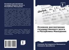 Buchcover von Основное рассмотрение государственного долга в Республике Македония