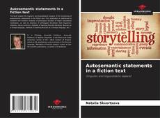 Autosemantic statements in a fiction text的封面