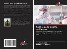 Capa do livro de Analisi della qualità dell'acqua 