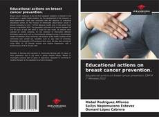 Couverture de Educational actions on breast cancer prevention.