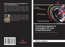 Buchcover von Training program in strategies for text comprehension