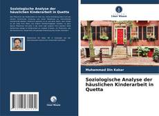 Buchcover von Soziologische Analyse der häuslichen Kinderarbeit in Quetta