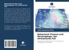 Portada del libro de Behavioral Finance und Börsengänge: der afrikanische Fall