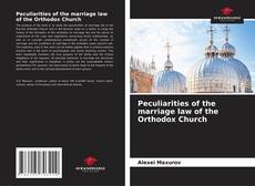 Buchcover von Peculiarities of the marriage law of the Orthodox Church