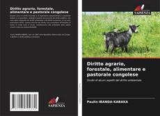 Capa do livro de Diritto agrario, forestale, alimentare e pastorale congolese 