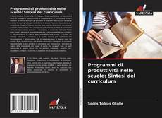 Buchcover von Programmi di produttività nelle scuole: Sintesi del curriculum