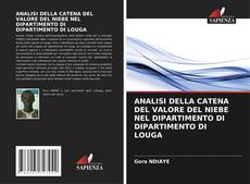 Buchcover von ANALISI DELLA CATENA DEL VALORE DEL NIEBE NEL DIPARTIMENTO DI DIPARTIMENTO DI LOUGA
