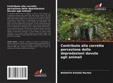 Capa do livro de Contributo alla corretta percezione delle depredazioni dovute agli animali 