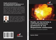 Studio sul terrorismo e sull'interpretazione giudiziaria di una disposizione sostanziale的封面
