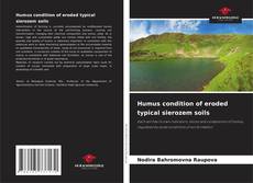 Buchcover von Humus condition of eroded typical sierozem soils