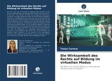 Bookcover of Die Wirksamkeit des Rechts auf Bildung im virtuellen Modus
