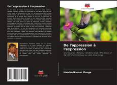 De l'oppression à l'expression kitap kapağı