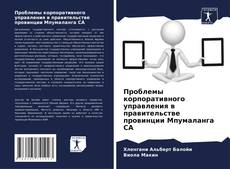 Проблемы корпоративного управления в правительстве провинции Мпумаланга СА kitap kapağı