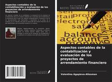 Capa do livro de Aspectos contables de la contabilización y evaluación de los proyectos de arrendamiento financiero 