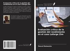 Portada del libro de Evaluación crítica de la gestión del rendimiento en el caso Lafarge Zim