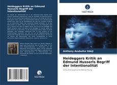 Portada del libro de Heideggers Kritik an Edmund Husserls Begriff der Intentionalität