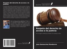 Buchcover von Respeto del derecho de acceso a la justicia