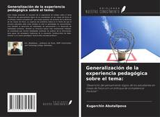 Bookcover of Generalización de la experiencia pedagógica sobre el tema: