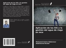 Buchcover von Aplicación de los SIG a la gestión del agua de riego en mco