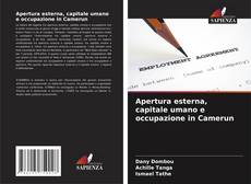 Capa do livro de Apertura esterna, capitale umano e occupazione in Camerun 