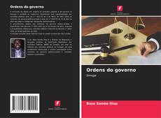 Обложка Ordens do governo