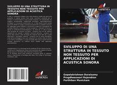 Bookcover of SVILUPPO DI UNA STRUTTURA IN TESSUTO NON TESSUTO PER APPLICAZIONI DI ACUSTICA SONORA
