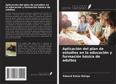 Buchcover von Aplicación del plan de estudios en la educación y formación básica de adultos