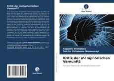 Kritik der metaphorischen Vernunft? kitap kapağı