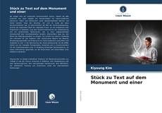 Copertina di Stück zu Text auf dem Monument und einer