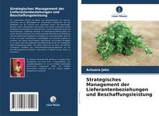 Buchcover von Strategisches Management der Lieferantenbeziehungen und Beschaffungsleistung