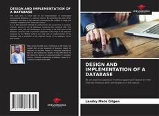 Copertina di DESIGN AND IMPLEMENTATION OF A DATABASE