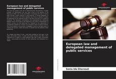 Buchcover von European law and delegated management of public services