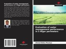 Portada del libro de Evaluation of water management performance in 5 Niger perimeters