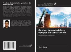Copertina di Gestión de materiales y equipos de construcción
