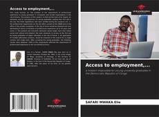 Capa do livro de Access to employment,... 