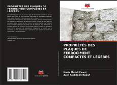 Buchcover von PROPRIÉTÉS DES PLAQUES DE FERROCIMENT COMPACTES ET LÉGÈRES