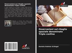 Couverture de Osservazioni sul ritaglio spaziale denominato Triplo confine