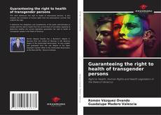 Borítókép a  Guaranteeing the right to health of transgender persons - hoz
